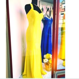 Camille canary yellow gown